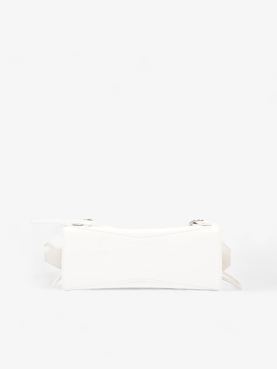 Balenciaga Neo Classic Mini White Embossed Leather Image 6