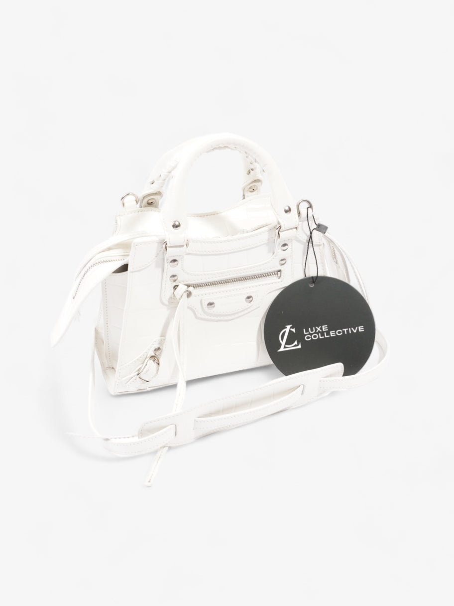 Neo Classic Mini White Embossed Leather Image 9