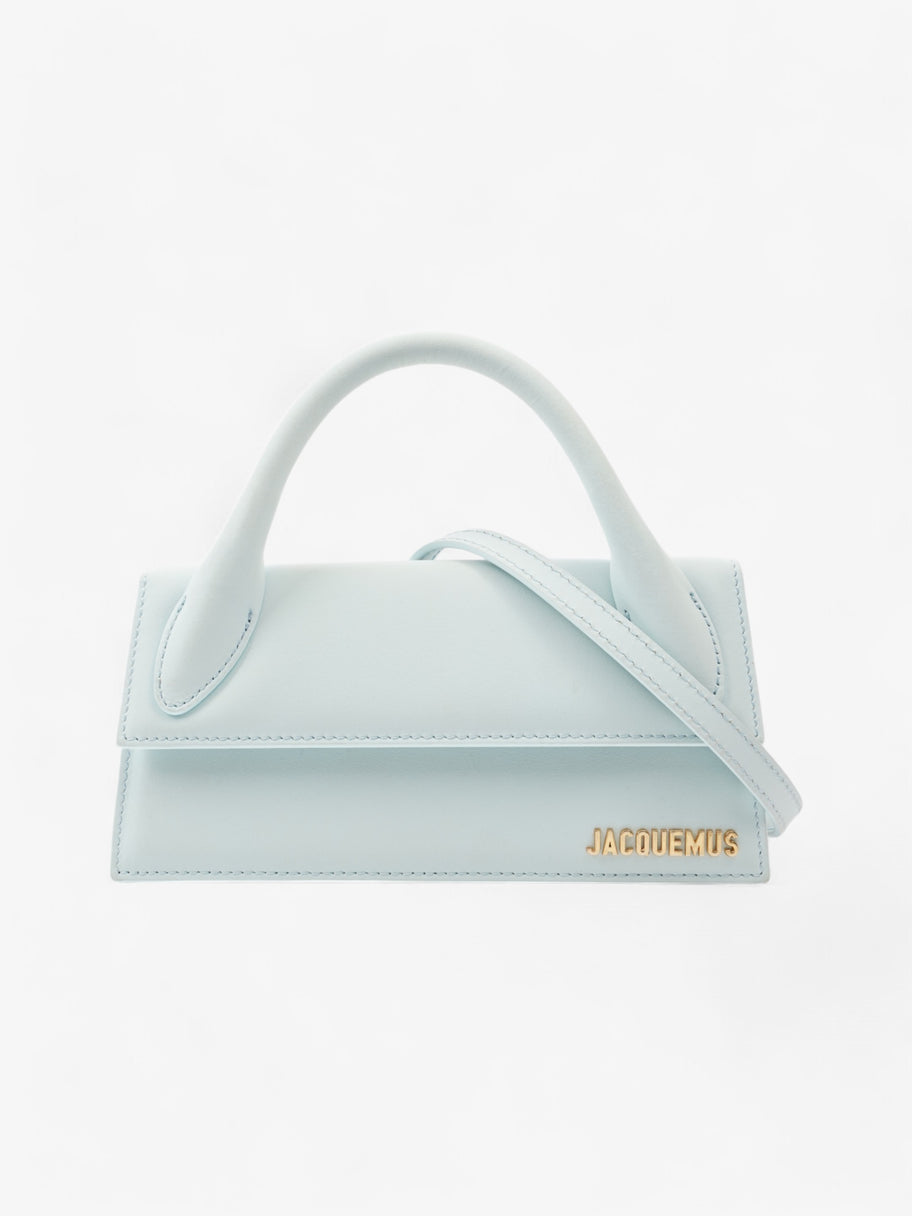 Jacquemus Le Chiquito Long Baby Blue Leather Image 1