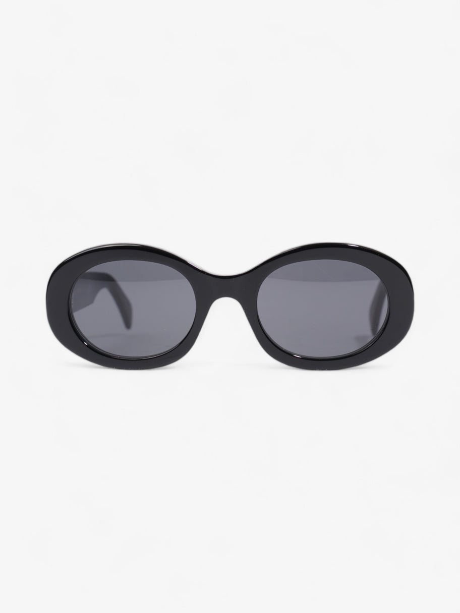 Celine Triomphe Round Sunglasses Black Acetate 145mm Image 1