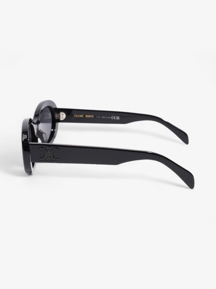 Celine Triomphe Round Sunglasses Black Acetate 145mm Image 2