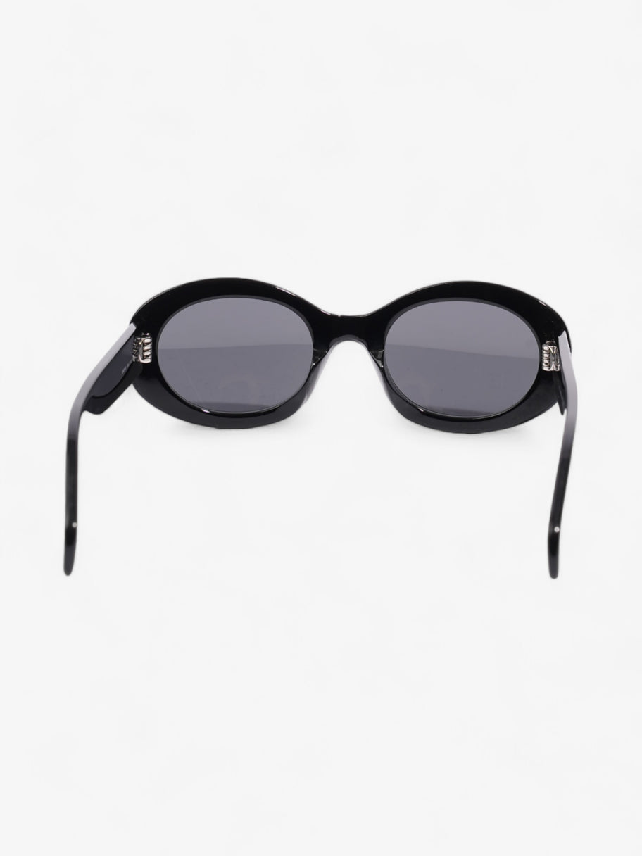 Celine Triomphe Round Sunglasses Black Acetate 145mm Image 3