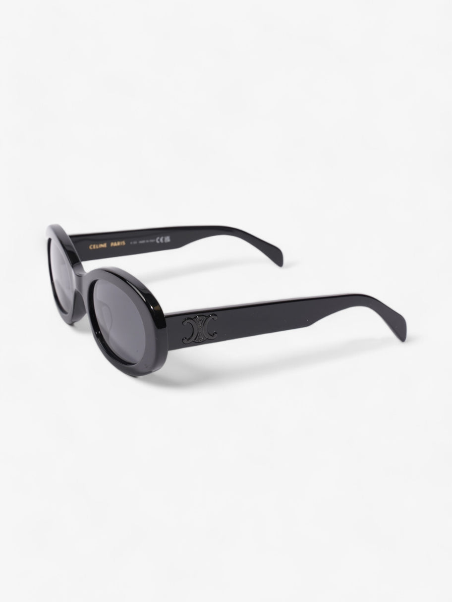 Celine Triomphe Round Sunglasses Black Acetate 145mm Image 5