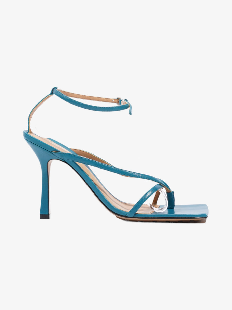 Bottega Veneta Stretch Sandal 95mm Blue Nappa Leather EU 38 UK 5 Image 1