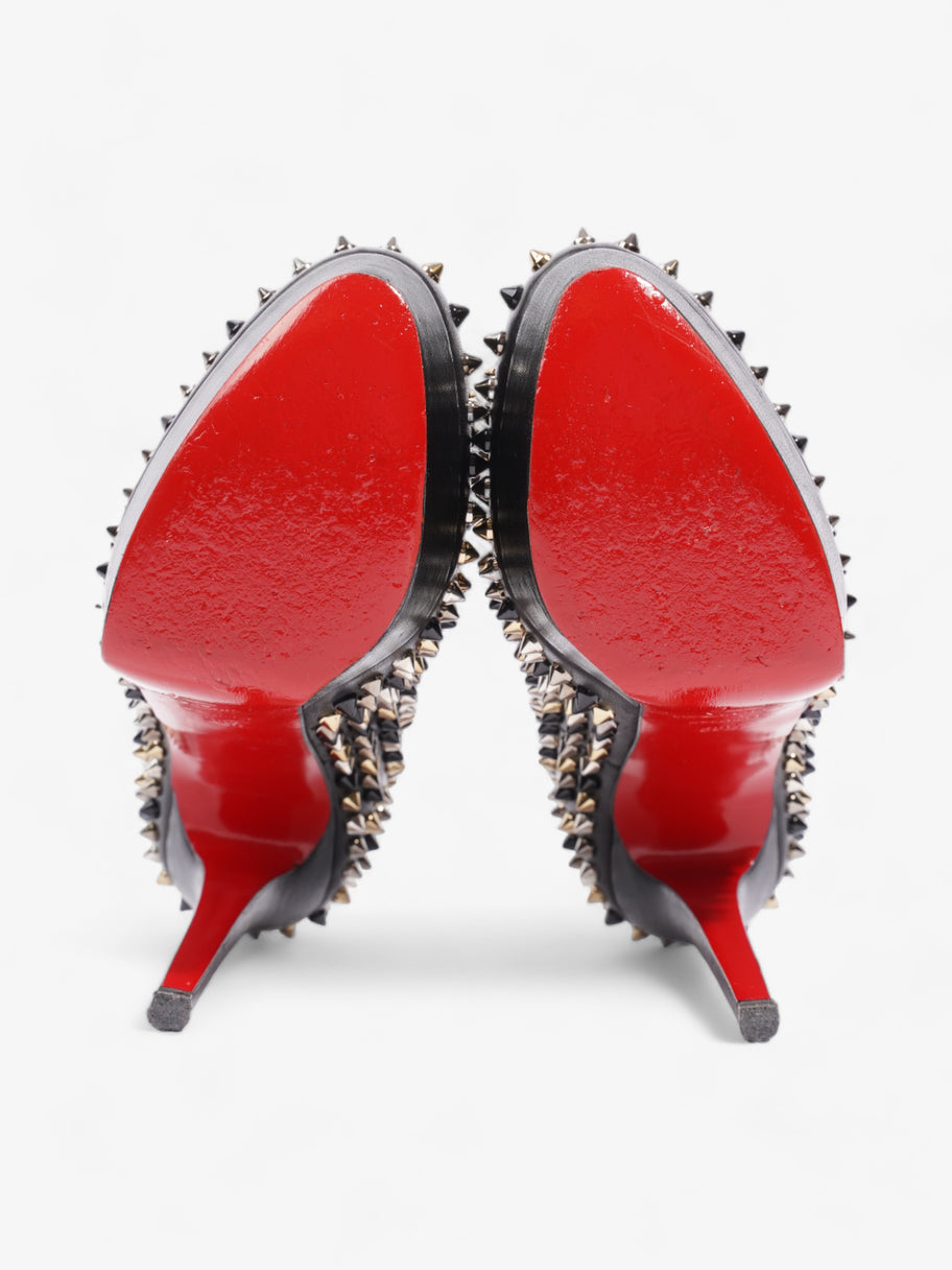 Christian Louboutin Bianca Spikes 140mm Black / Gold / Silver Nappa Leather EU 38.5 UK 5.5 Image 7