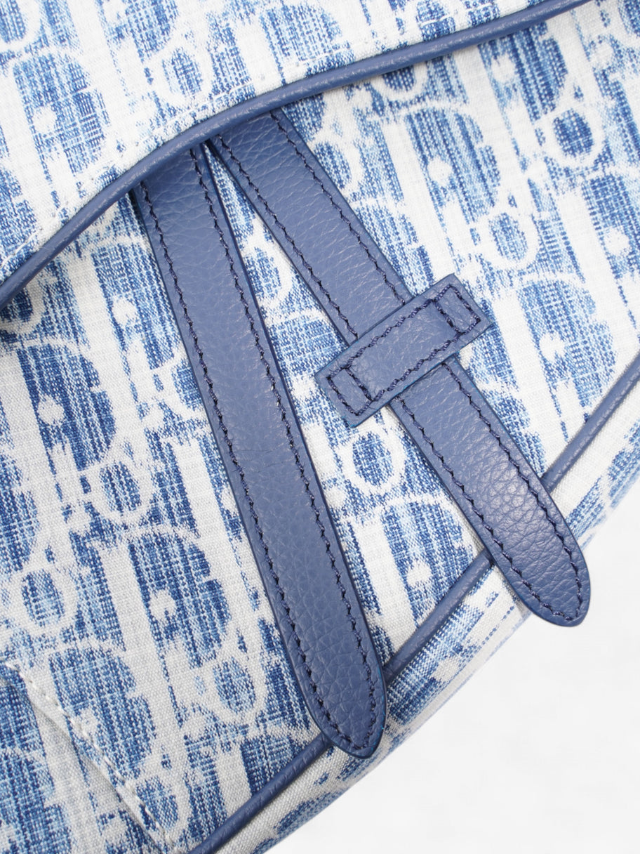 Dior saddle bag blue canvas online