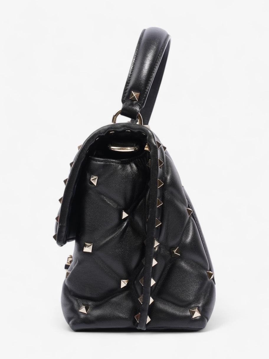 Valentino Candystud Black Leather Image 3