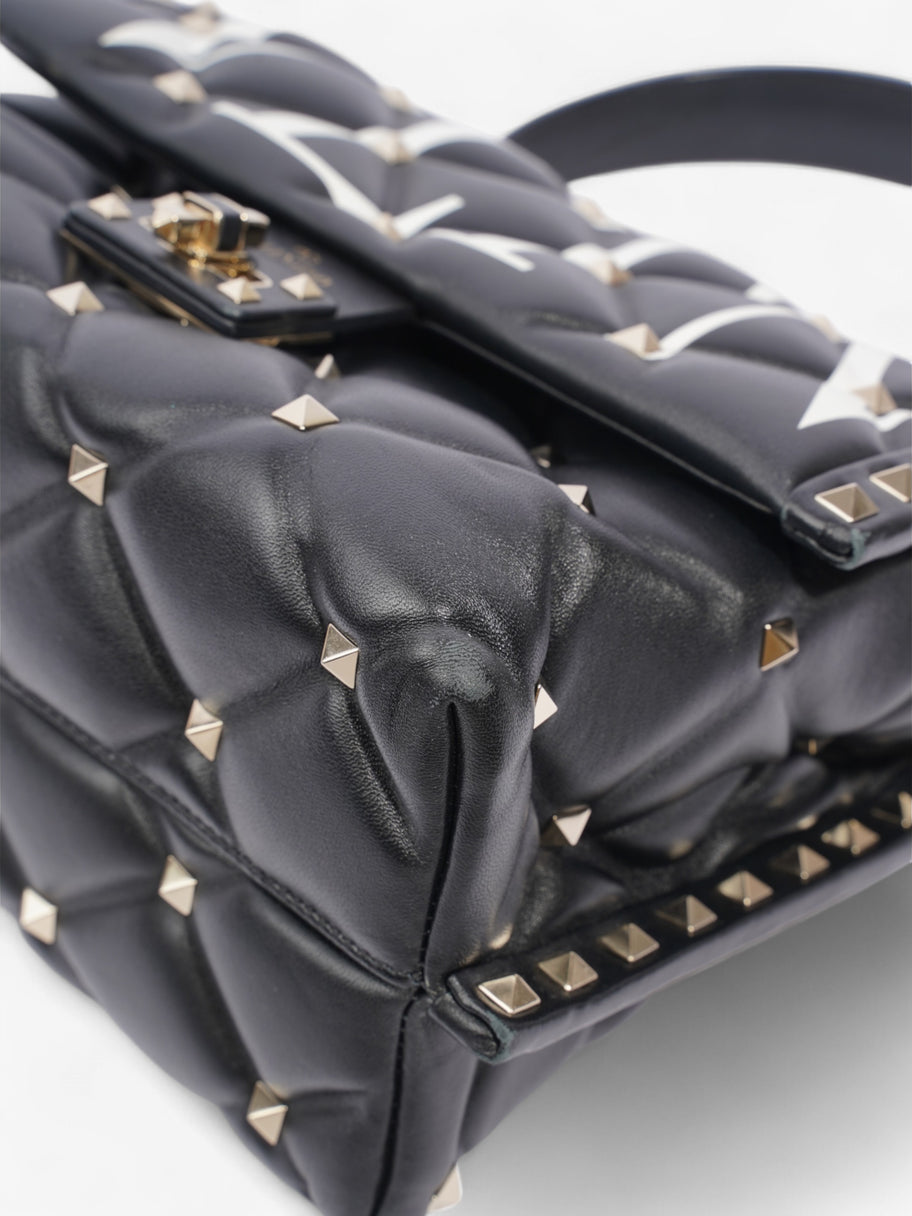 Valentino Candystud Black Leather Image 7