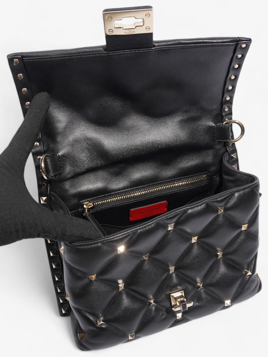 Valentino Candystud Black Leather Image 8