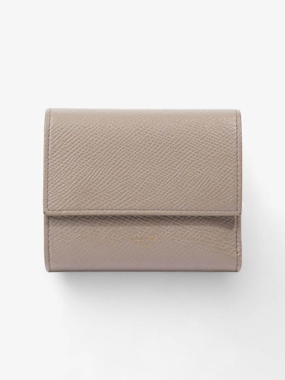 Celine Tri-Fold Wallet Grey Leather Image 1