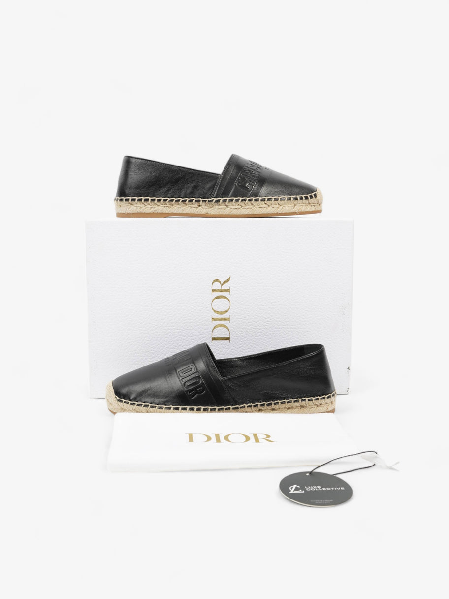 Granville Espadrilles Black Leather EU 36.5 UK 3.5 Image 7