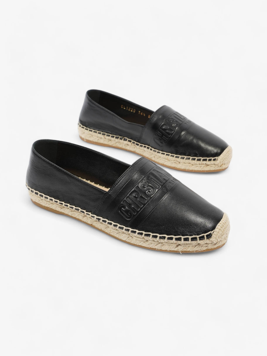 Granville Espadrilles Black Leather EU 36.5 UK 3.5 Image 9