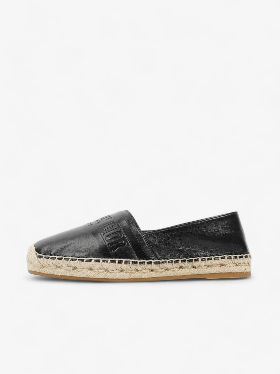 Granville Espadrilles Black Leather EU 36.5 UK 3.5 Image 3