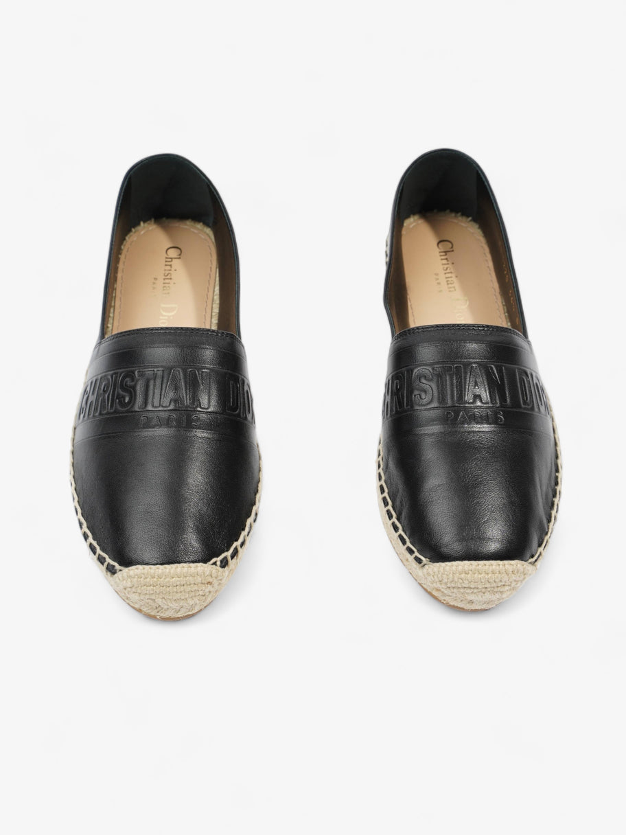 Granville Espadrilles Black Leather EU 36.5 UK 3.5 Image 6