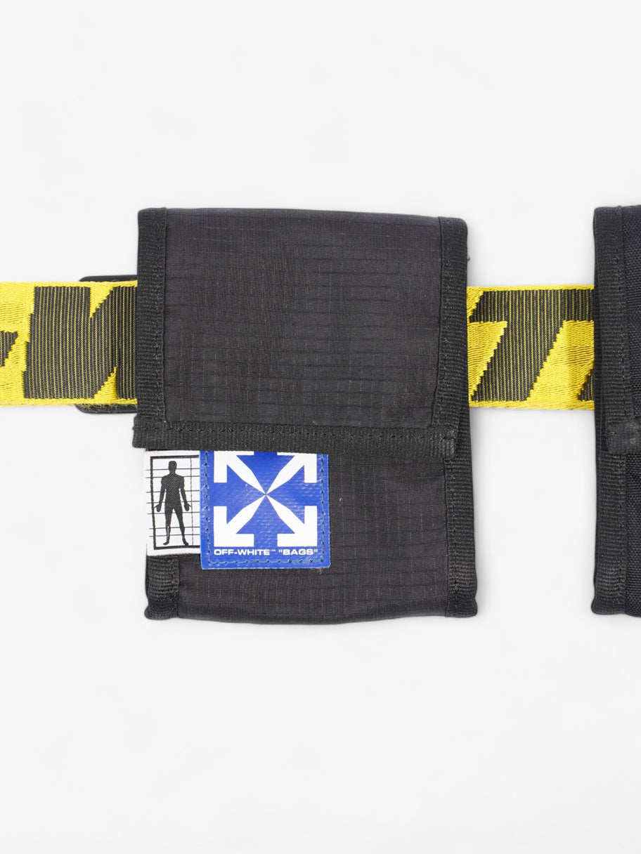 Two Pocket Belt Yellow / Black Fabric Image 3