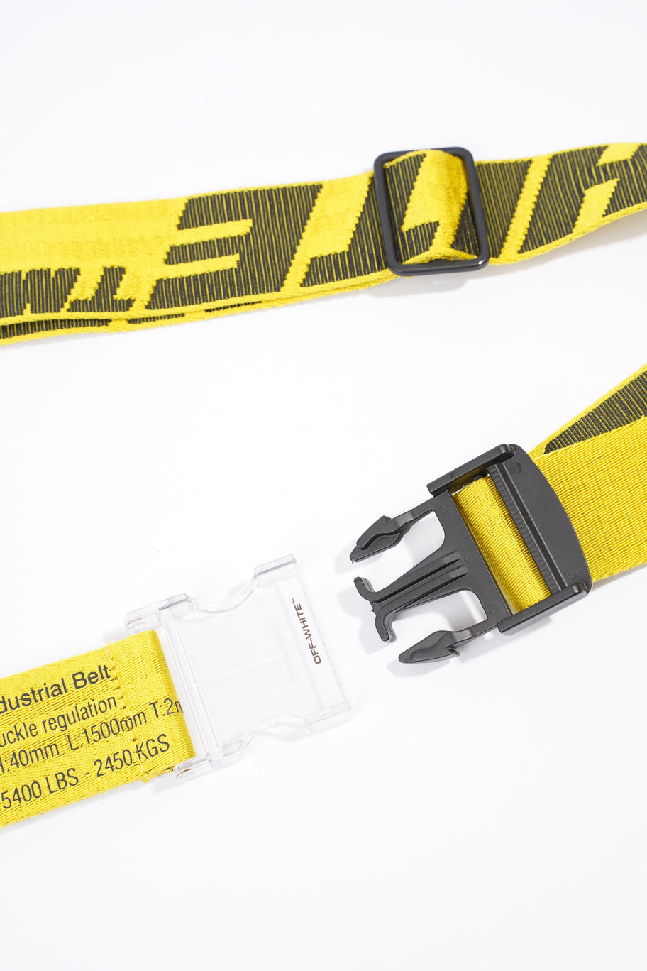 Two Pocket Belt Yellow / Black Fabric Image 7