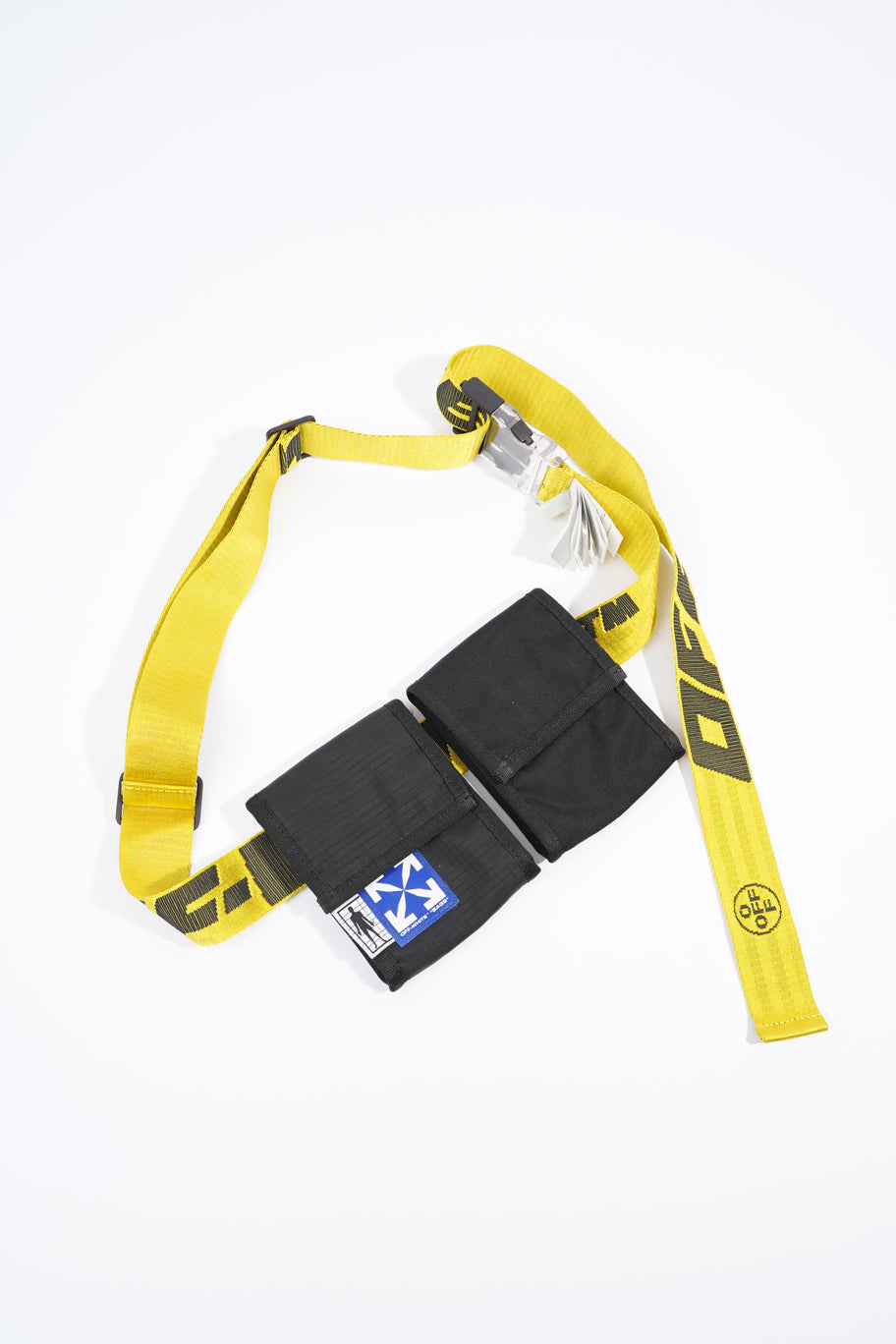 Two Pocket Belt Yellow / Black Fabric Image 8