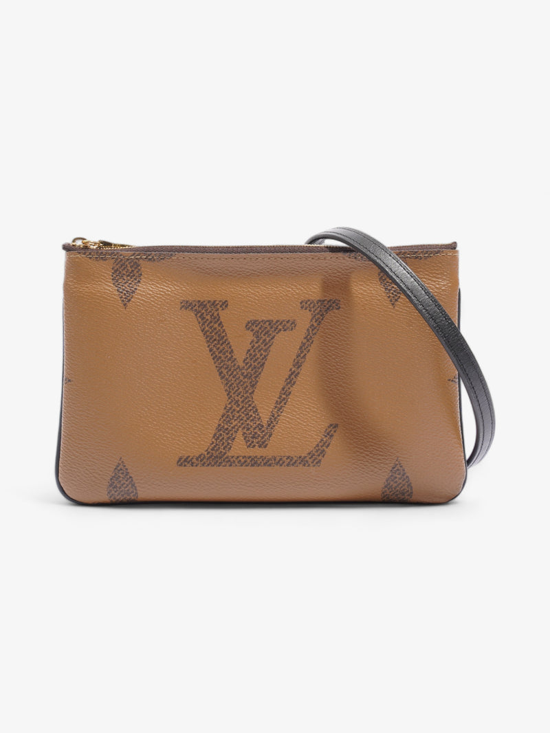  Louis Vuitton Reverse Pochette Double Zip Monogram Canvas