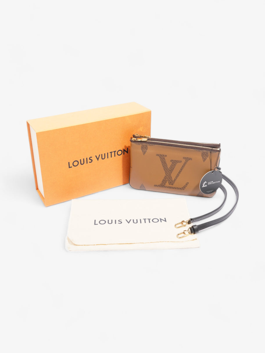 Louis Vuitton Reverse Pochette Double Zip Monogram Canvas Image 9