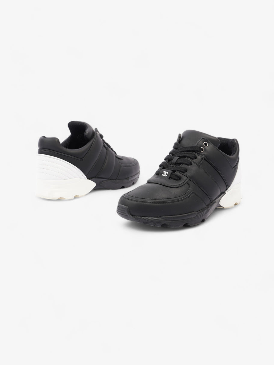 CC Logo Sneakers Black / White Leather EU 40.5 UK 7.5 Image 9