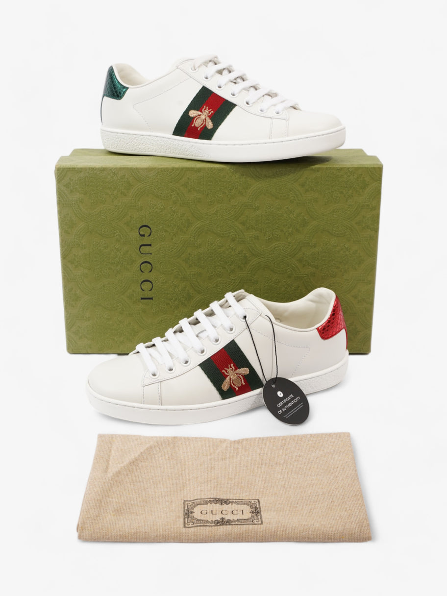 Gucci Bee Ace White / Green / Red Leather EU 37 UK 4 Image 11