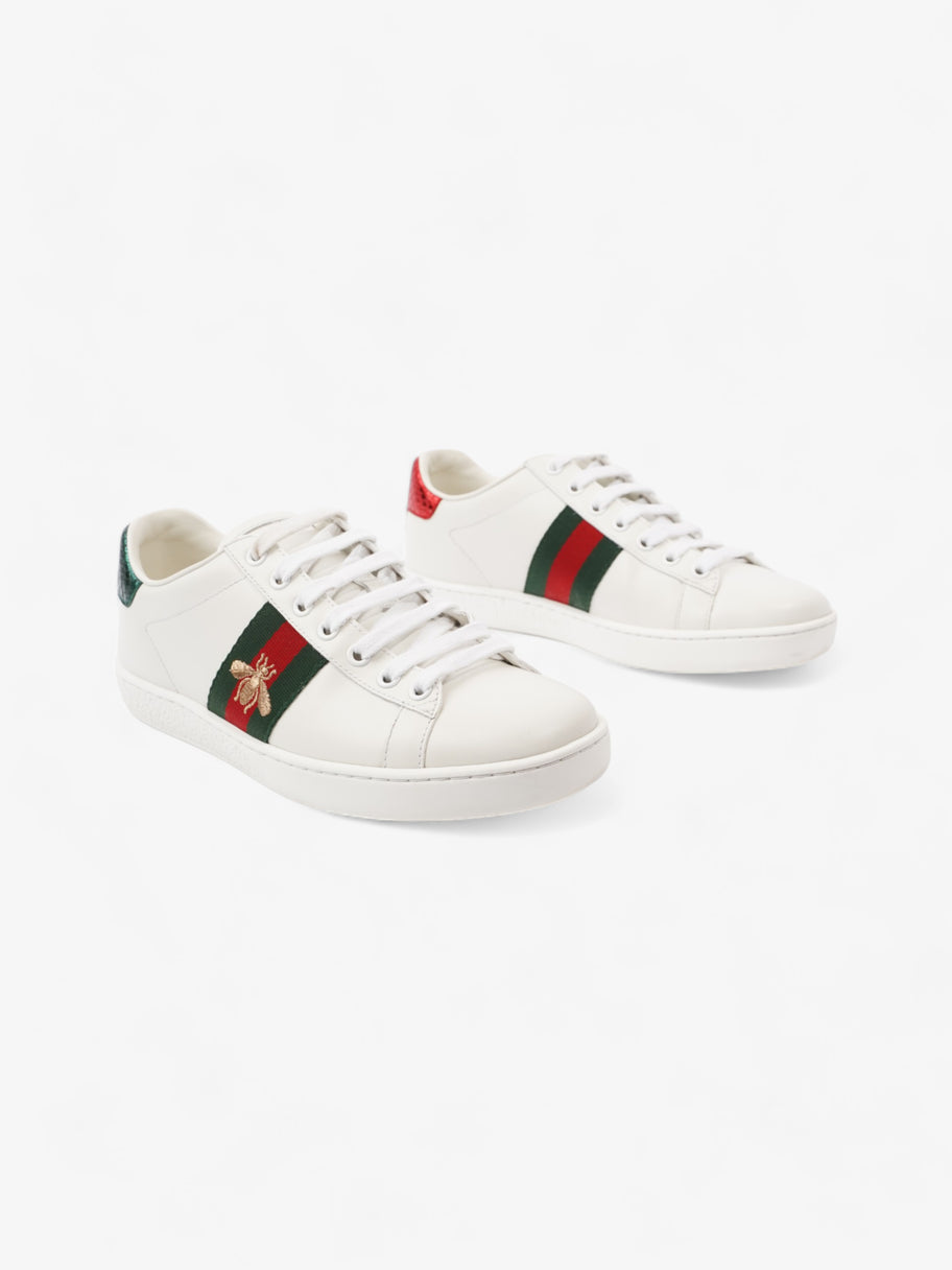 Gucci Bee Ace White / Green / Red Leather EU 37 UK 4 Image 2