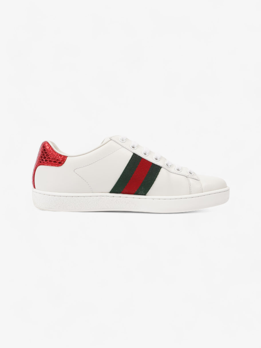 Gucci Bee Ace White / Green / Red Leather EU 37 UK 4 Image 4