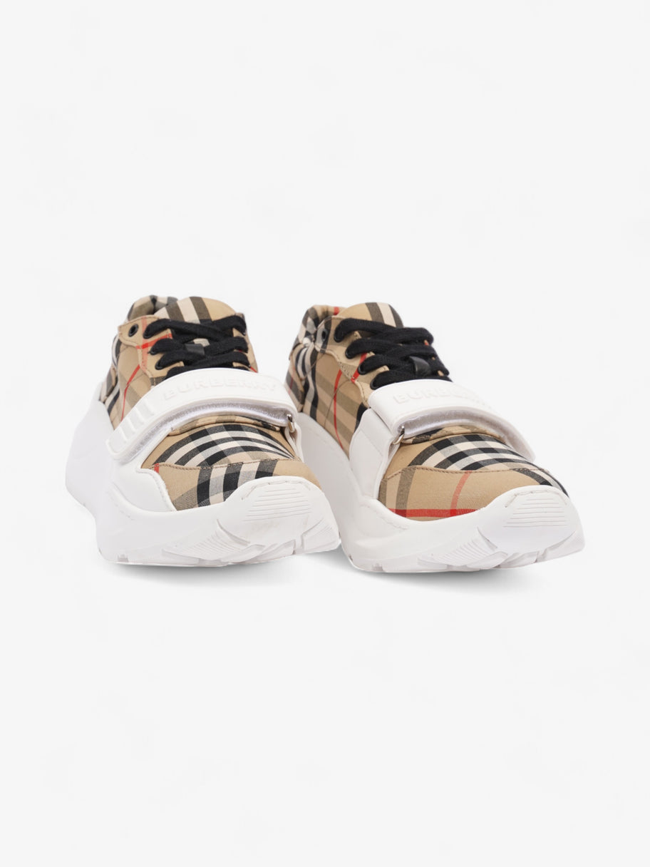 Burberry Regis sneakers Check White Canvas EU 36 UK 3 Luxe Collective