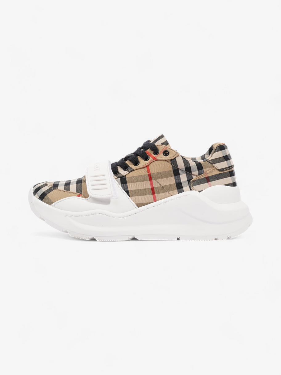 Burberry Regis sneakers Check / White Canvas EU 36 UK 3 Image 5