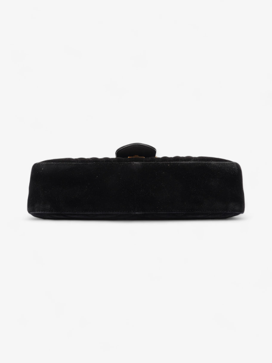 Gucci GG Marmont Flap Black Velvet Medium Image 6