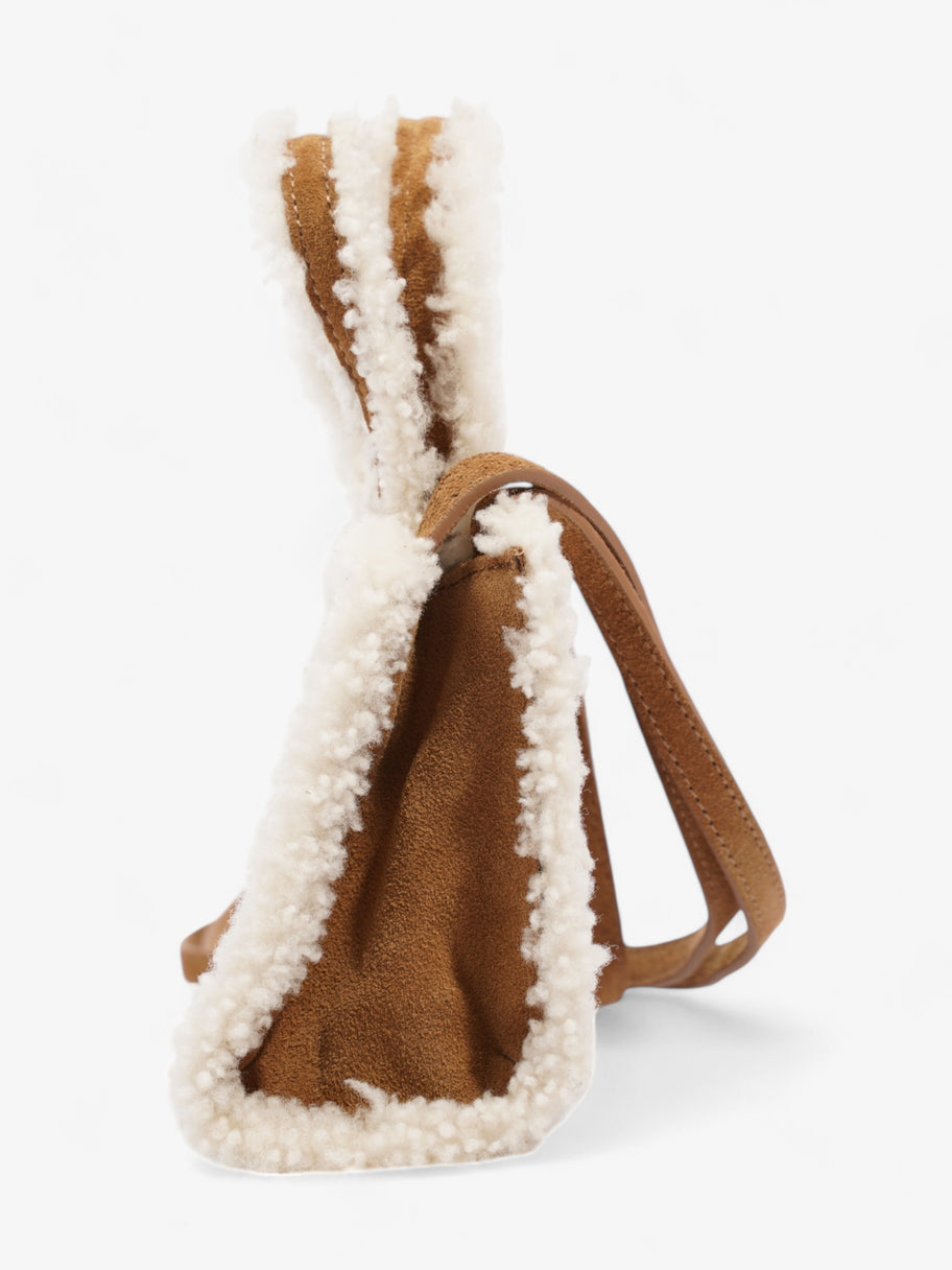 Telfar x Ugg Shopping Bag Chestnut / White Shearling Small Image 3