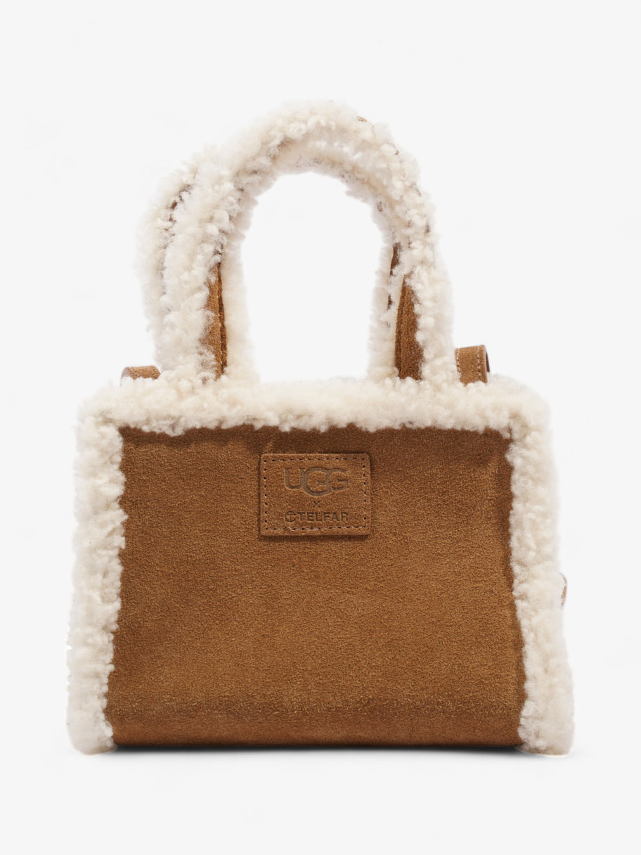 Telfar x Ugg Shopping Bag Chestnut / White Shearling Small Image 4