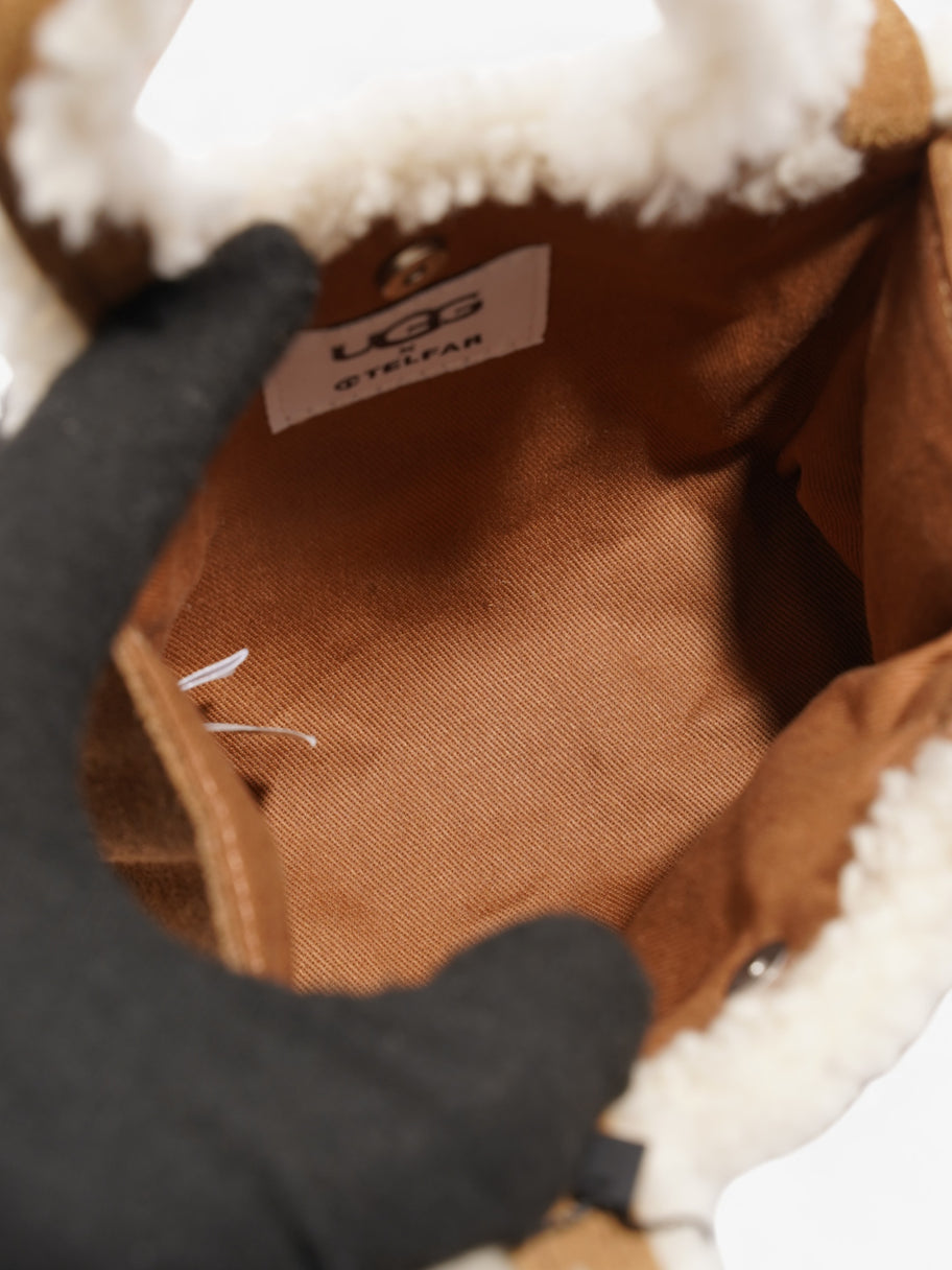 Telfar x Ugg Shopping Bag Chestnut / White Shearling Small Image 7