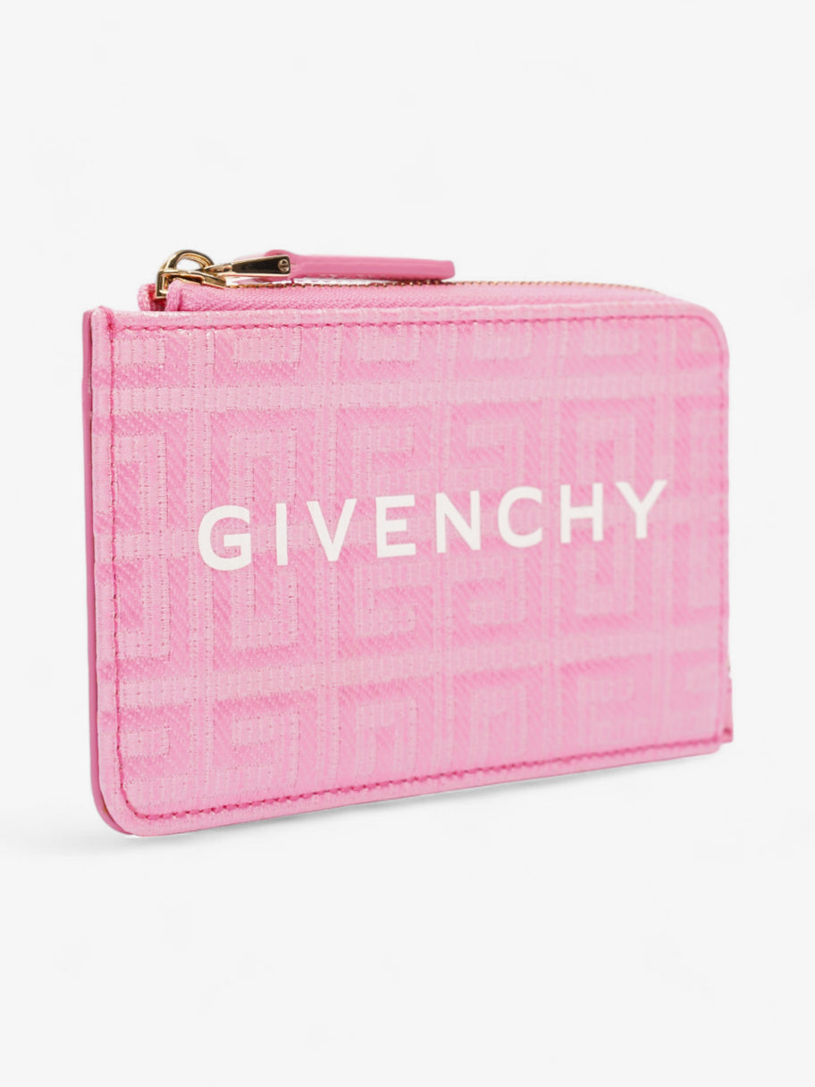 Givenchy Zipped Card Holder Pink Coated Canvas Image 4