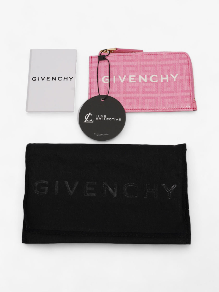 Givenchy Zipped Card Holder Pink Coated Canvas Image 7