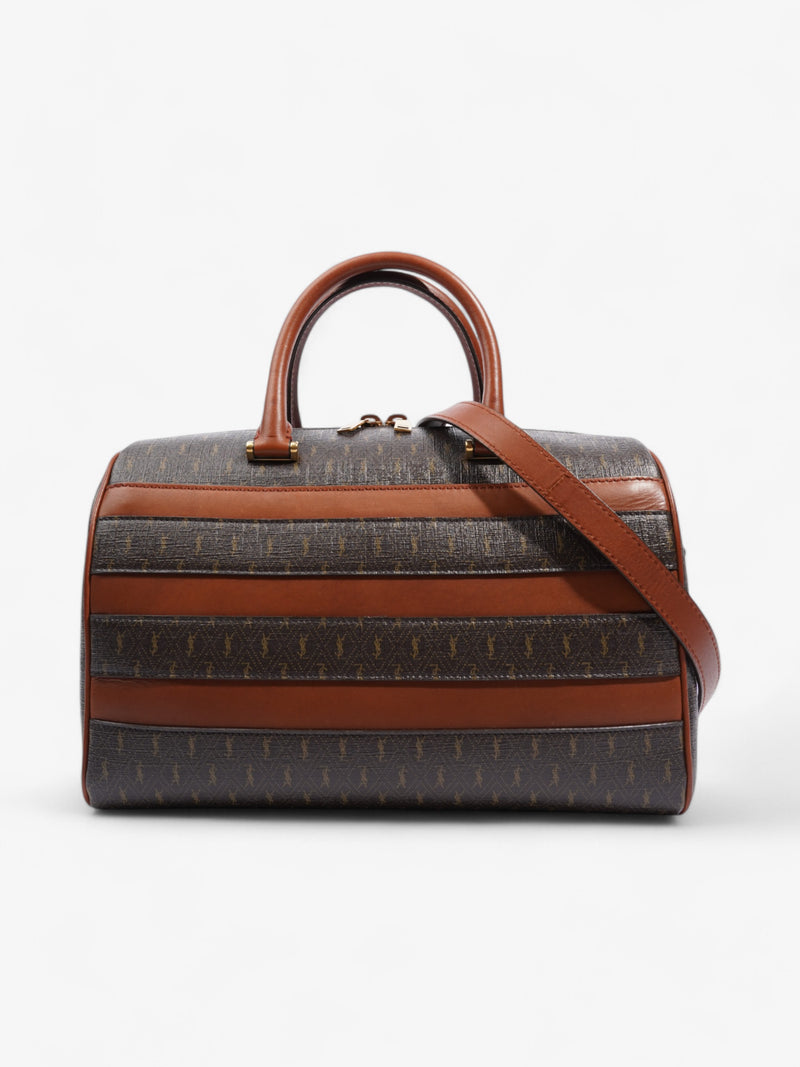  Saint Laurent Le Monogramme Duffle Bag Brown Canvas