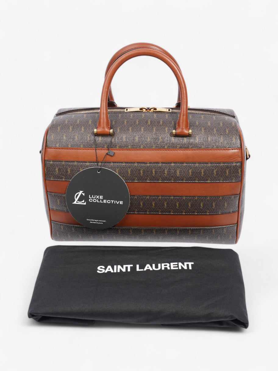 Saint Laurent Le Monogramme Duffle Bag Brown Canvas Image 10