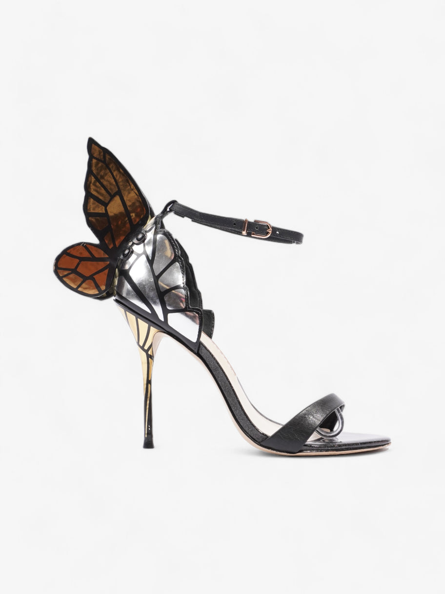 Sophia Webster Chiara 90mm Black / Gold / Silver Leather EU 37.5 UK 4.5 Image 1