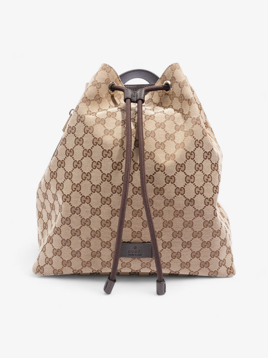 Gucci Drawstring Backpack GG Supreme Canvas Image 1