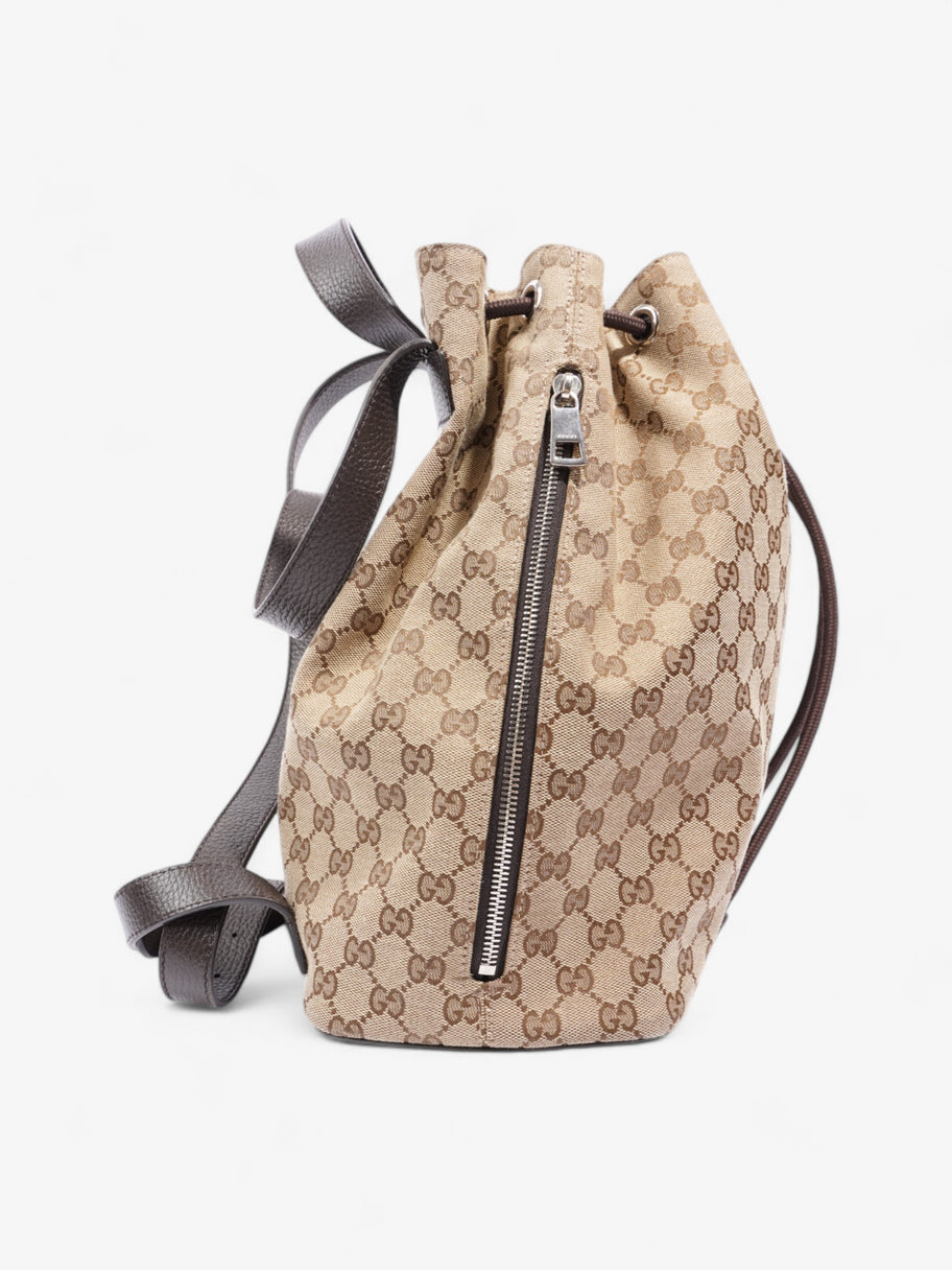 Gucci Drawstring Backpack GG Supreme Canvas Image 5