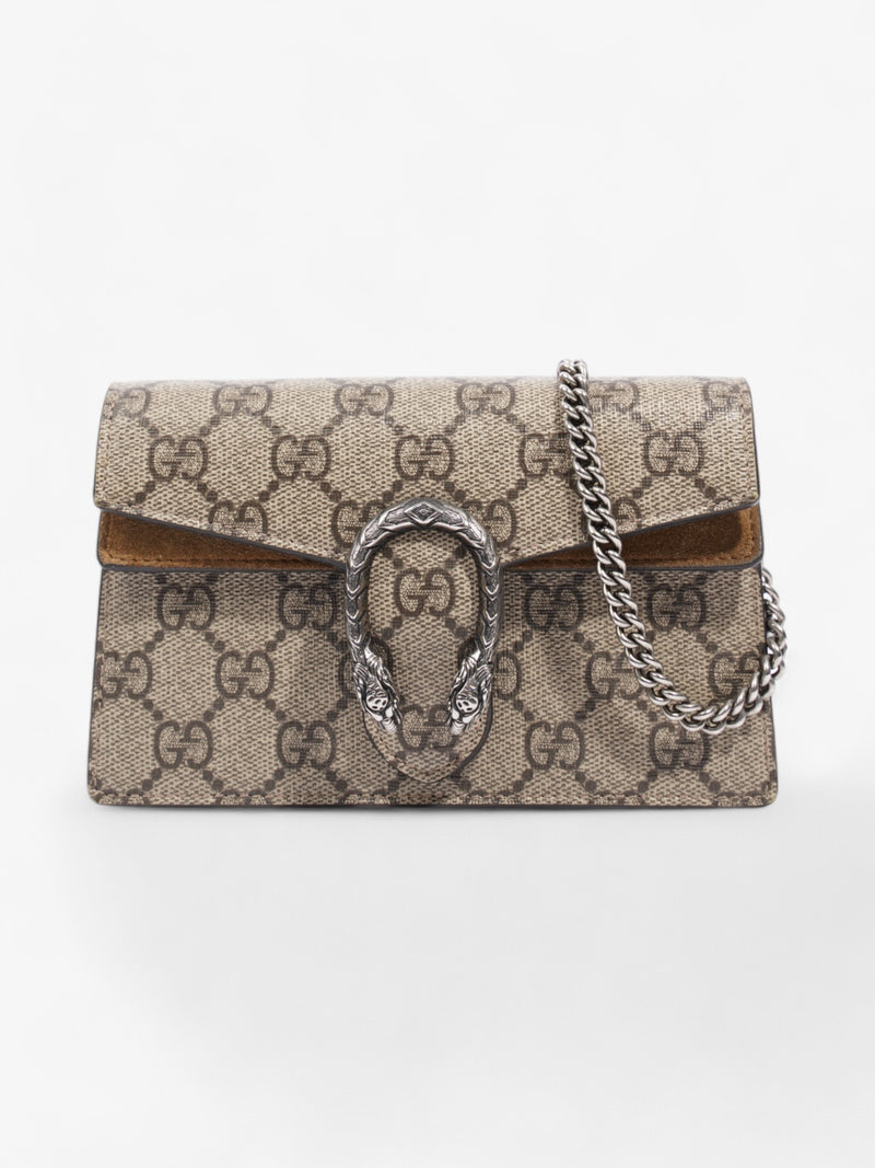  Gucci Dionysus GG Supreme / Beige Coated Canvas Super Mini