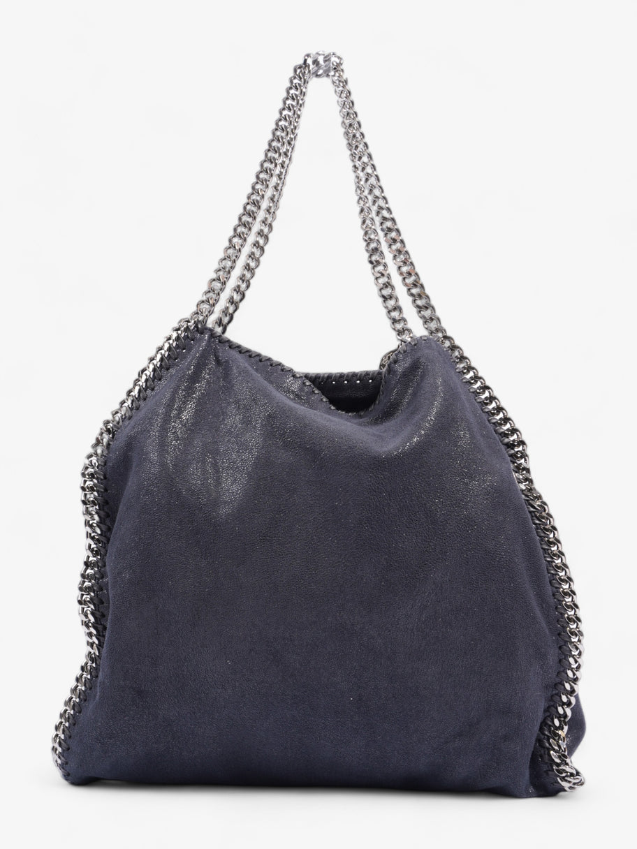 Falabella Bag Metallic Navy Blue Faux Leather Medium Image 4
