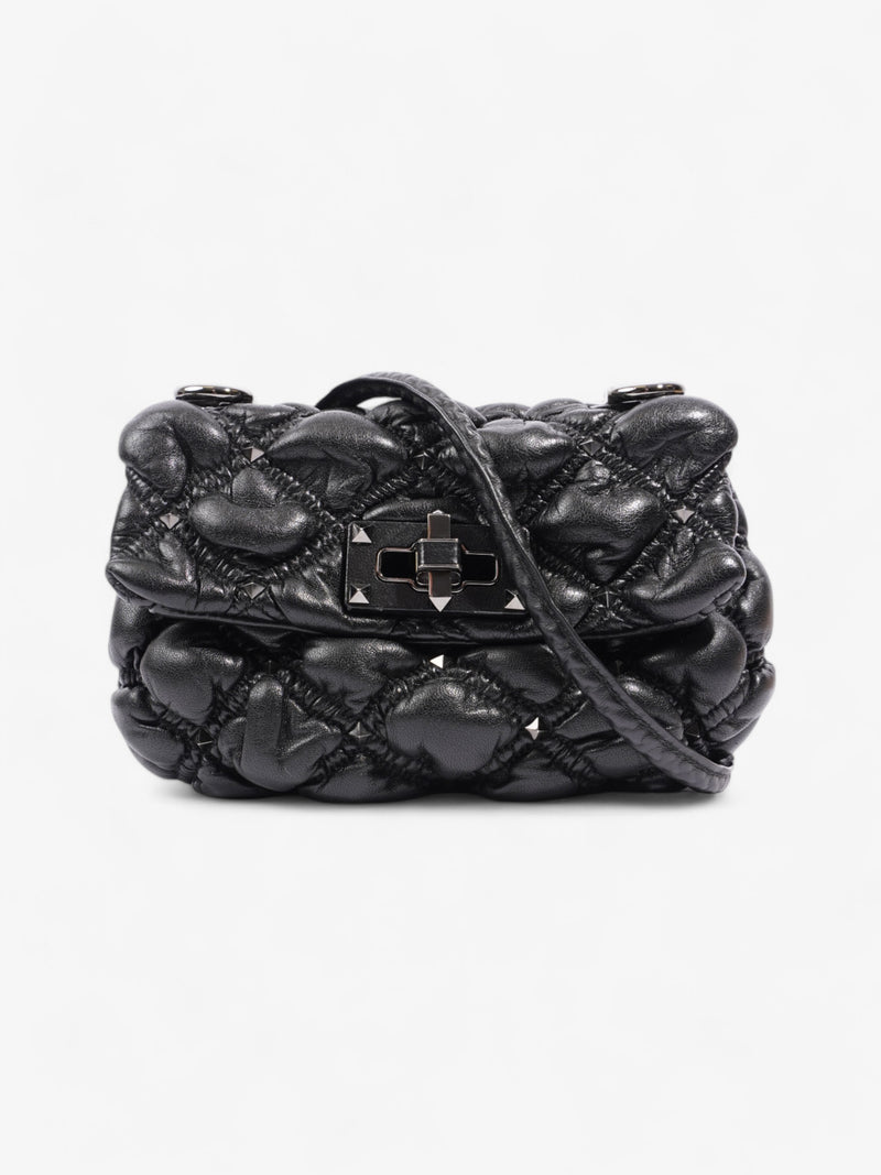  Valentino Spike Me Black Nappa Leather