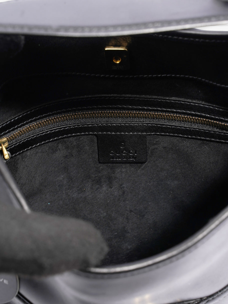 Gucci GG Reins Hobo Black Leather Image 7