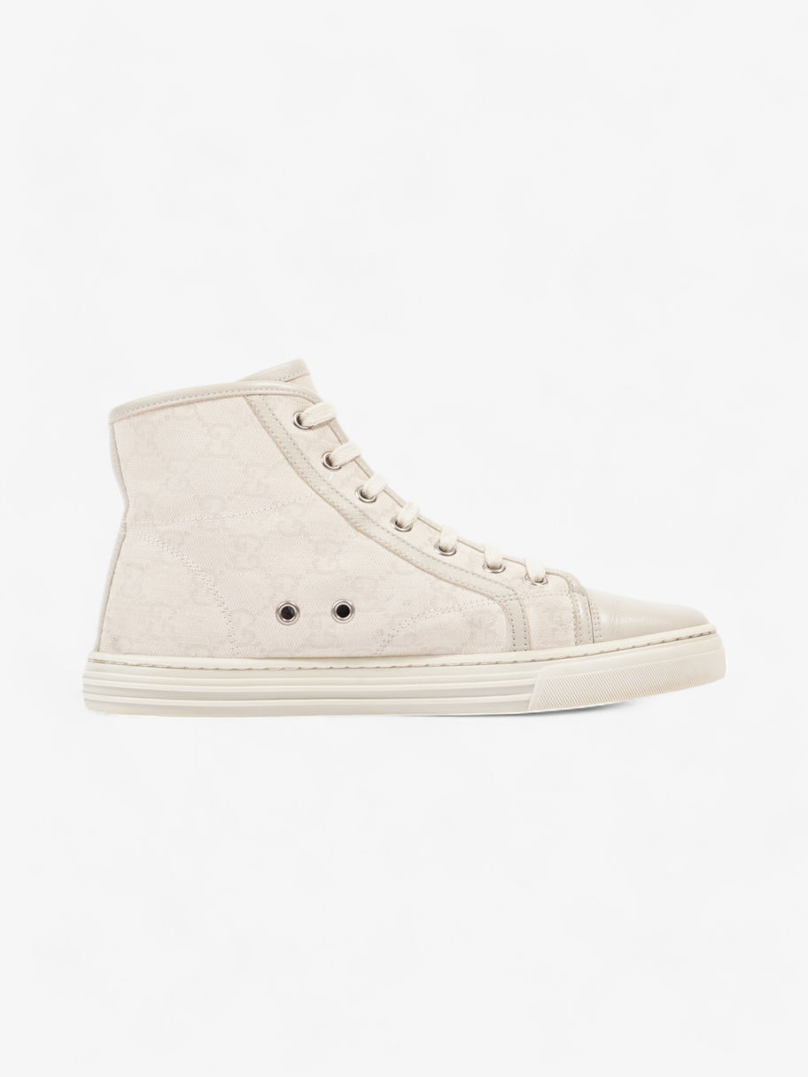 Gucci GG Monogram High-Top Sneakers Beige  Canvas EU 38 UK 5 Image 4