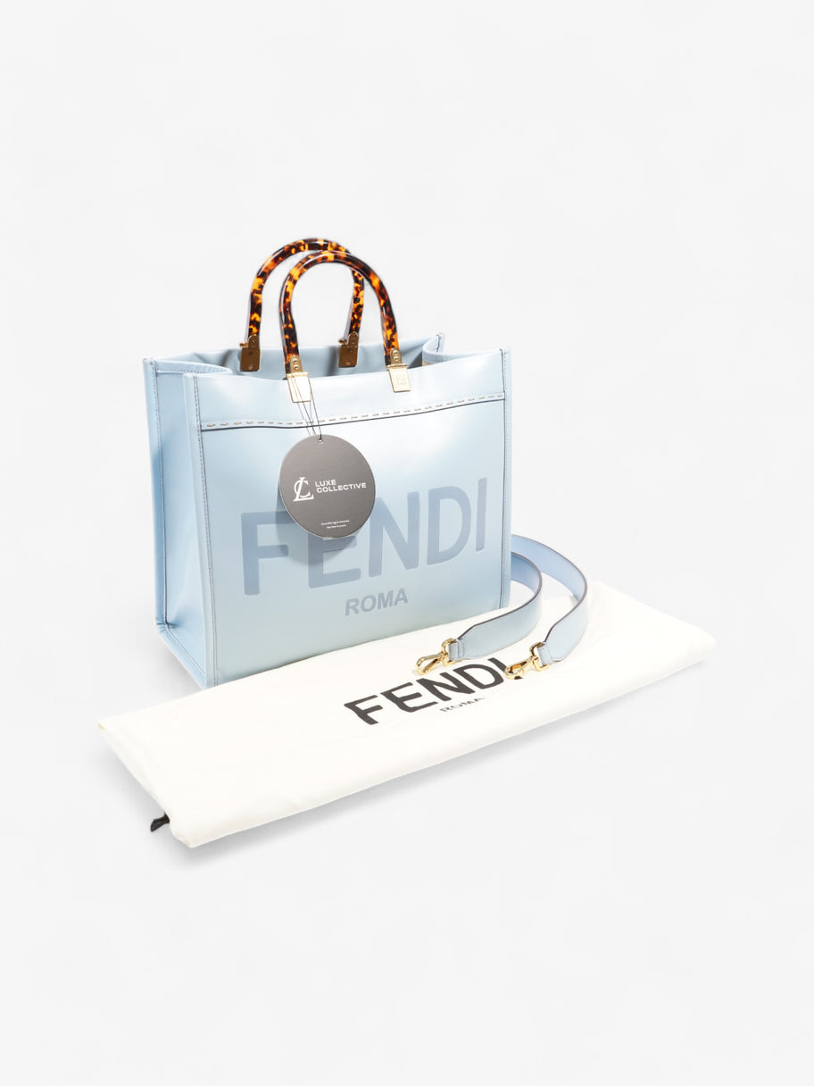 Fendi Sunshine Baby Blue Leather Large Image 9