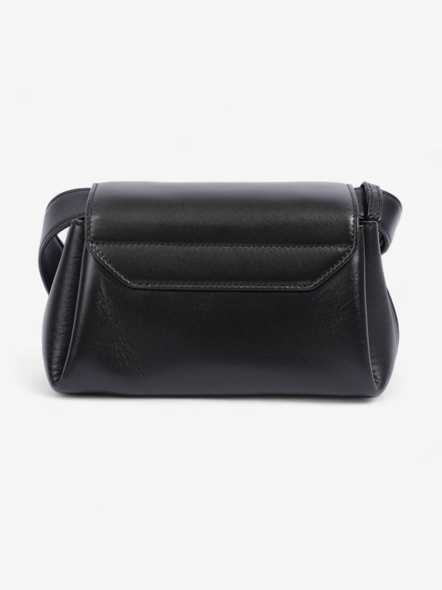 Almond Shoulder Bag Black Leather Image 4