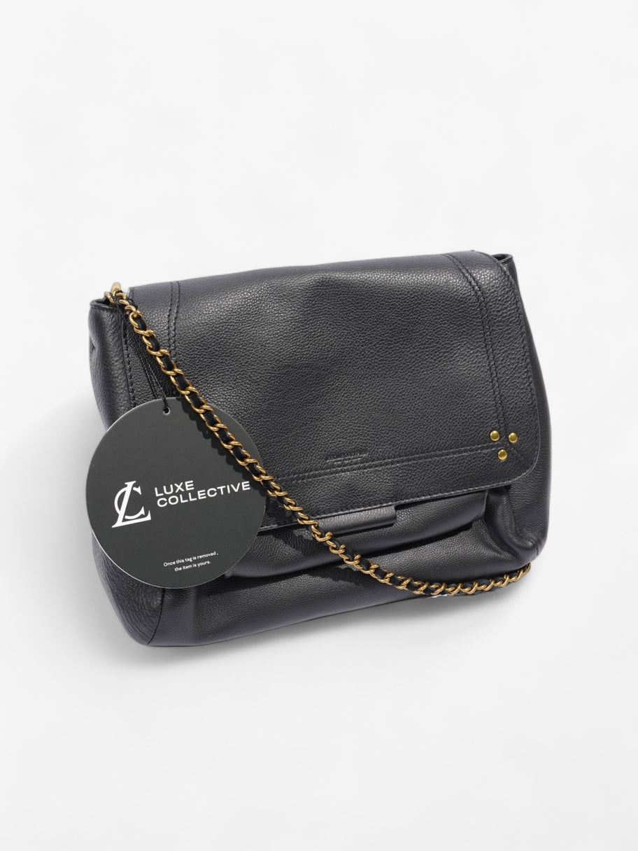 Lulu Shoulder Bag Black Calfskin Leather Medium Image 9