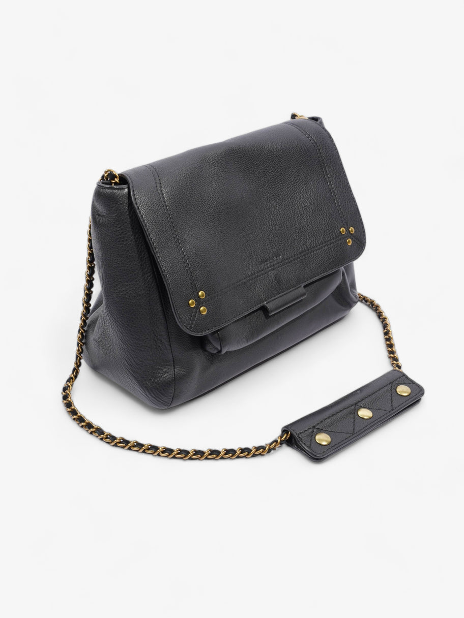 Lulu Shoulder Bag Black Calfskin Leather Medium Image 10