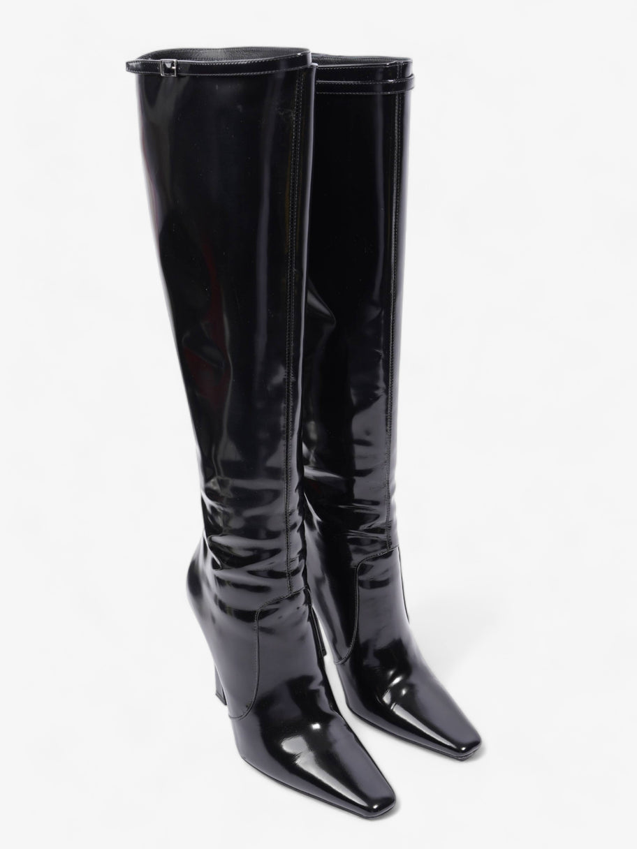 Saint Laurent Tess Boot 110 Black Patent Leather EU 40 UK 7 Image 2